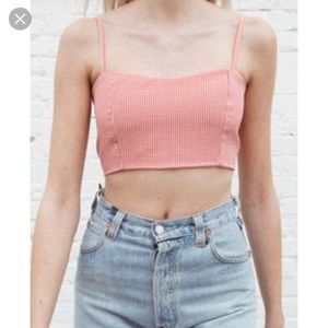 Brandy Melville Plaid Cropped Bralette